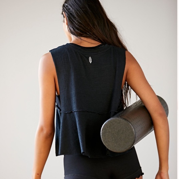 Free People Movement Black Full Hearts Tank Top - Picture 3 of 9